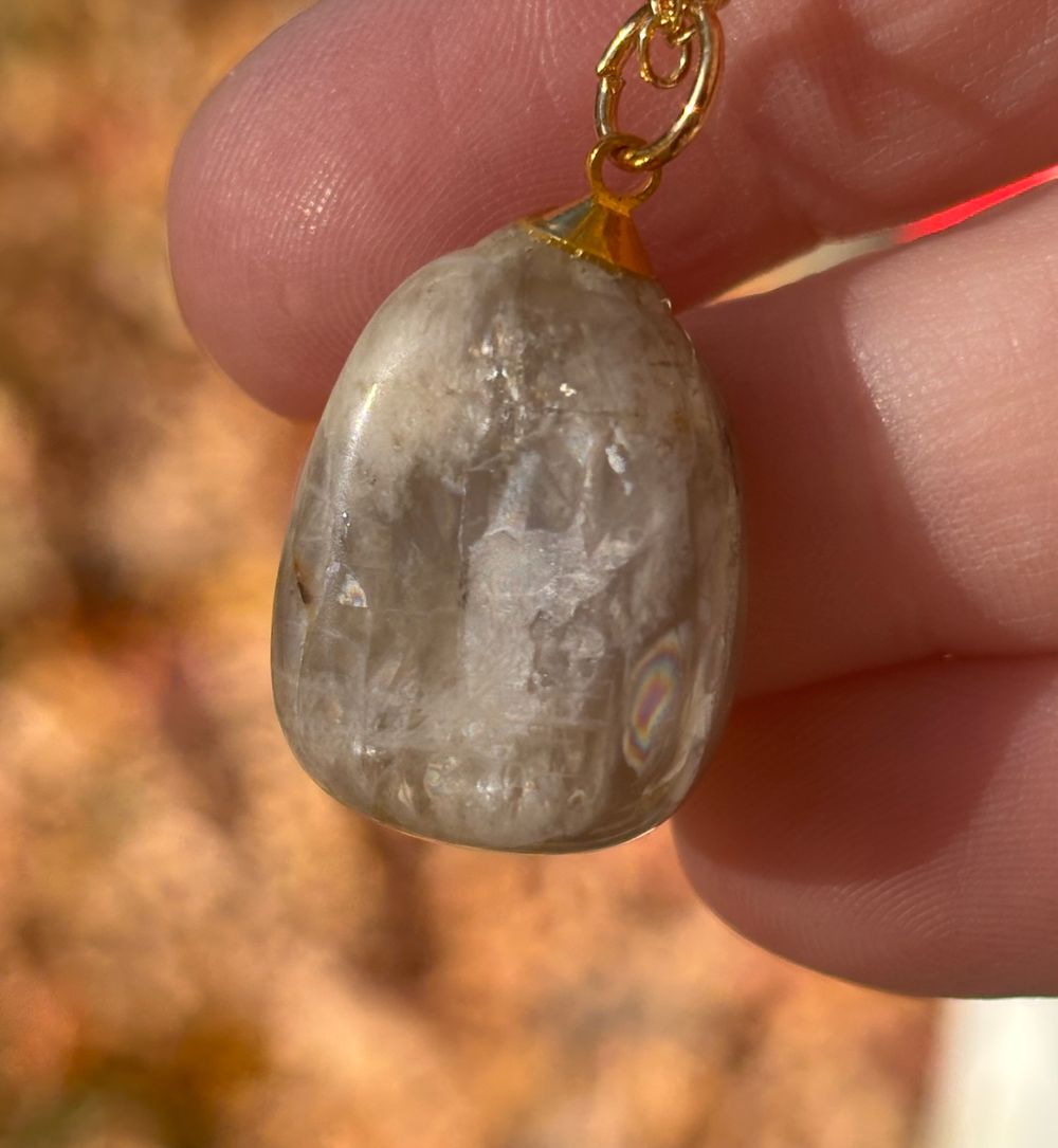 Black Moonstone Necklace 