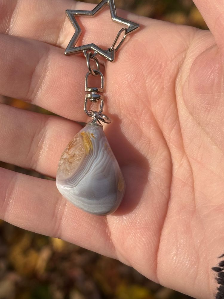 Botswana Agate Keychain