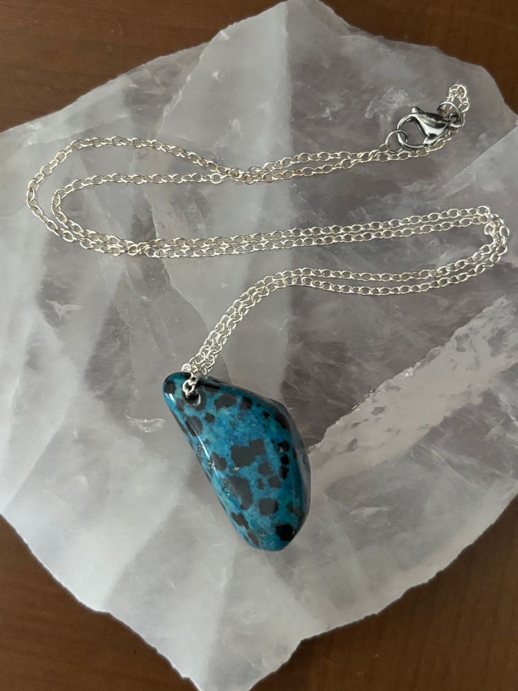 Dyed Dalmatian Jasper Necklace 